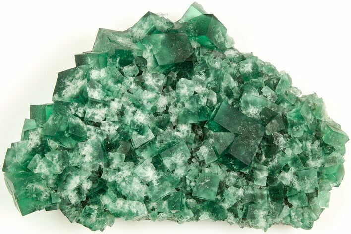 Fluorescent Green Fluorite Cluster - Diana Maria Mine, England #208887